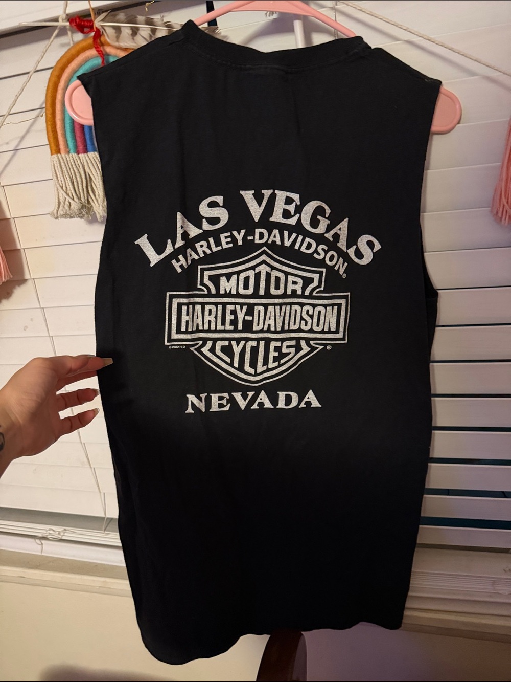 Harley-Davidson Black Las Vegas Nevada Graphic Muscle Tee